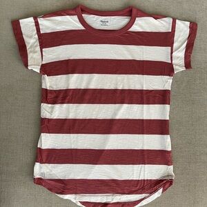Madewell whisper cotton striped crewneck tee